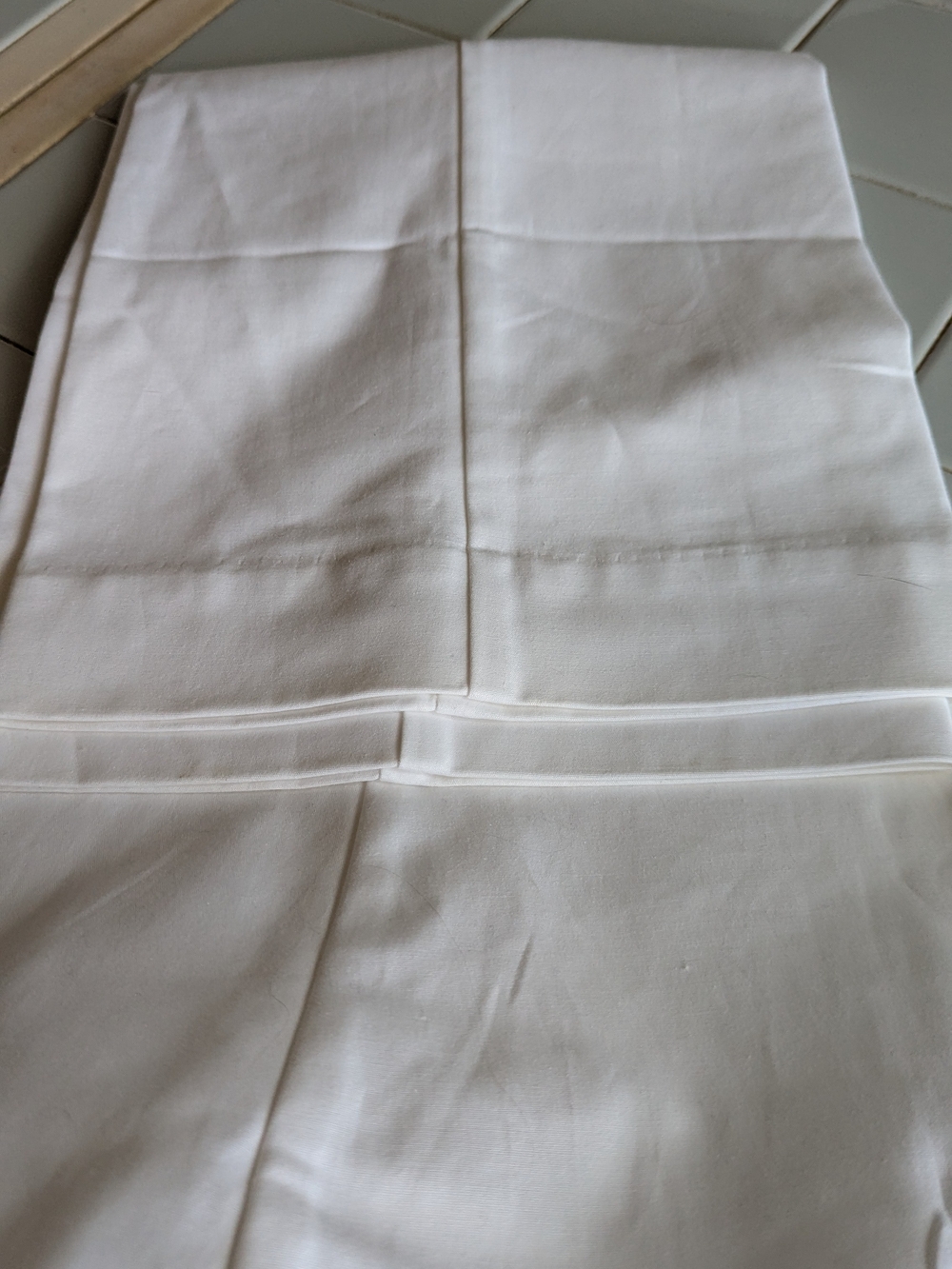 Worthington White Curvy Fit Pleated Trousers Panel